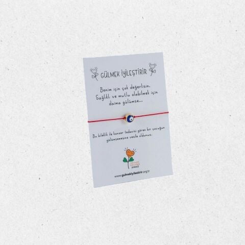 Nazar Boncuğu Kırmızı İpli Bileklik