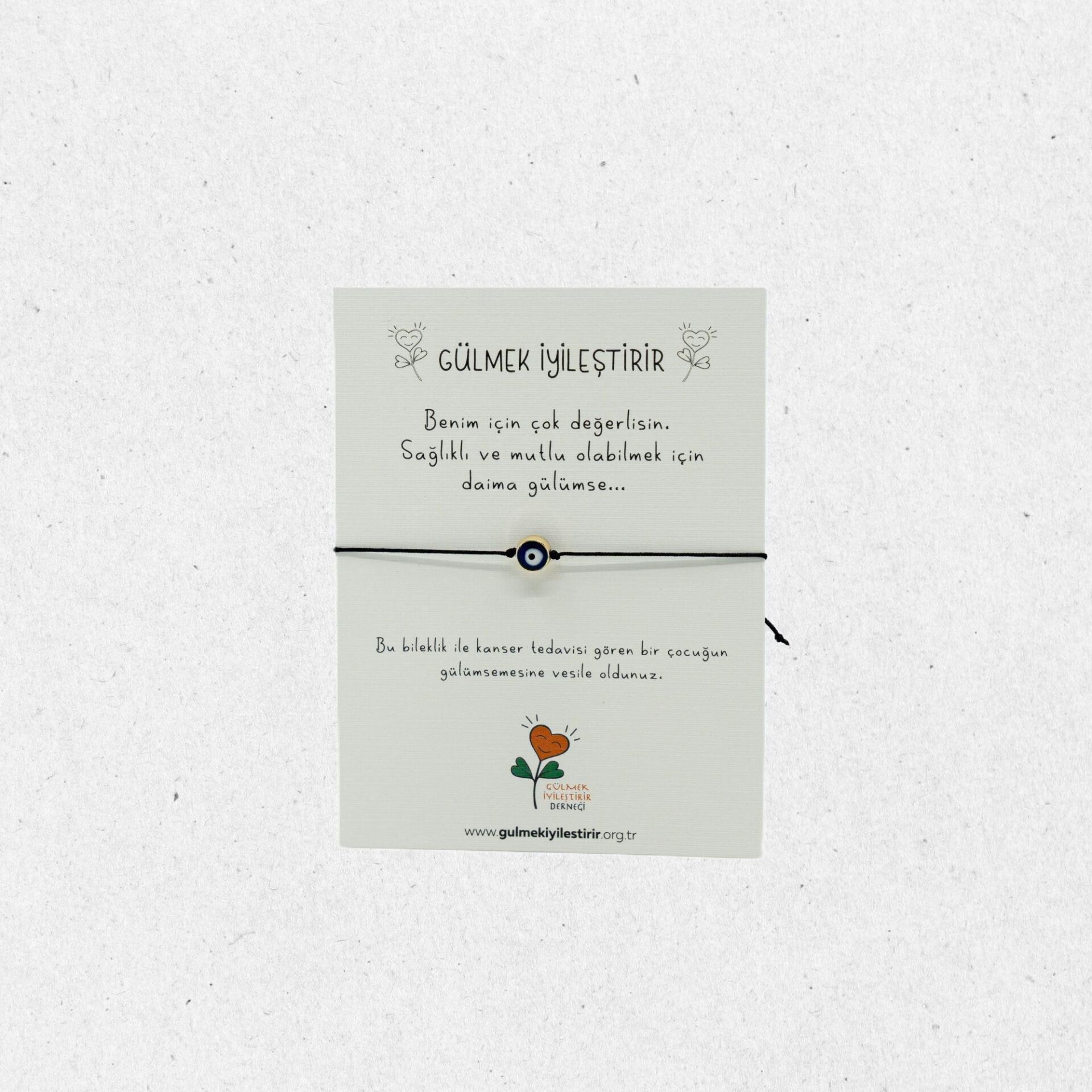 Nazar Boncuğu Siyah İpli Bileklik