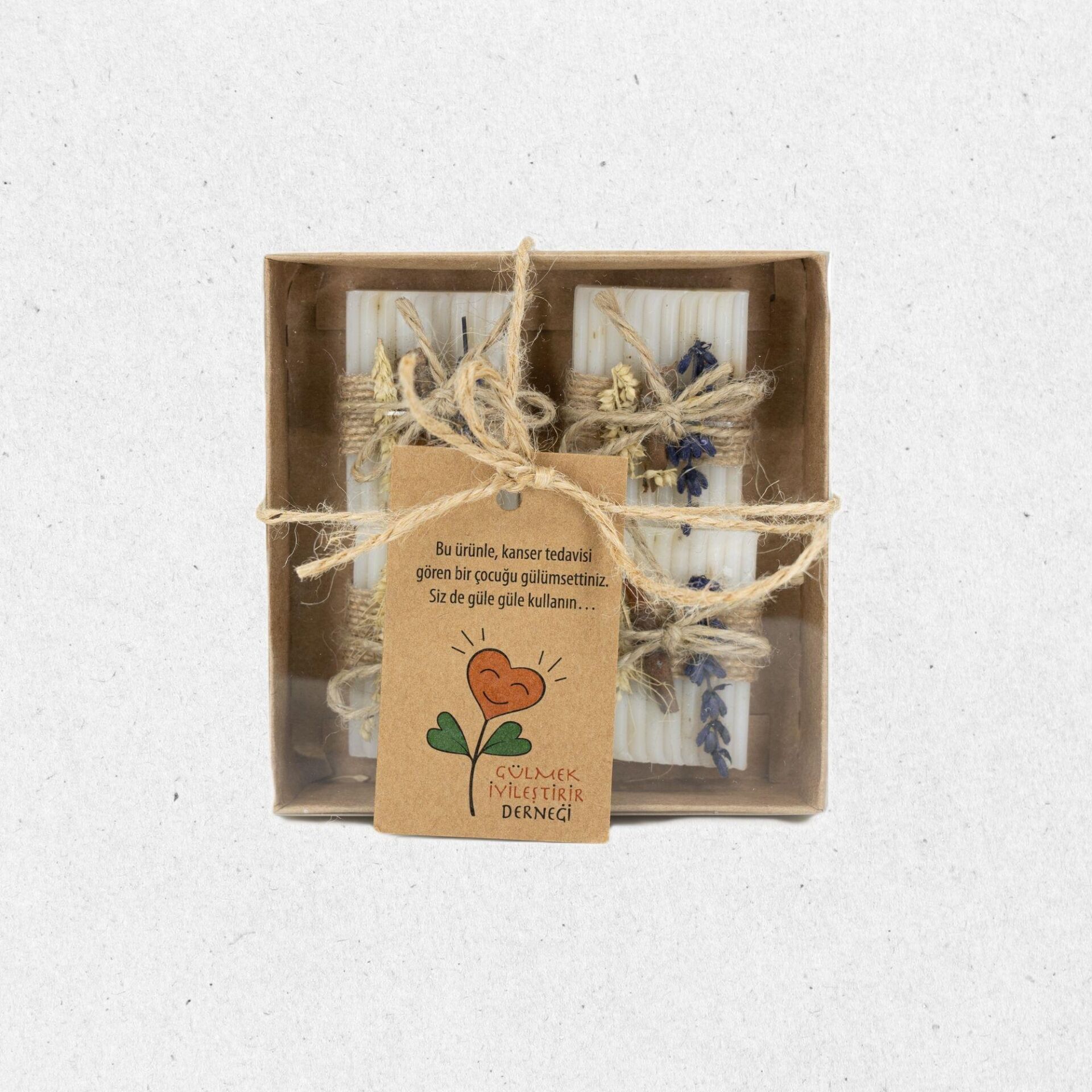 Hediyelik Banyo Sabun Seti, Tarçın Ve Lavantalı Mini Dekoratif