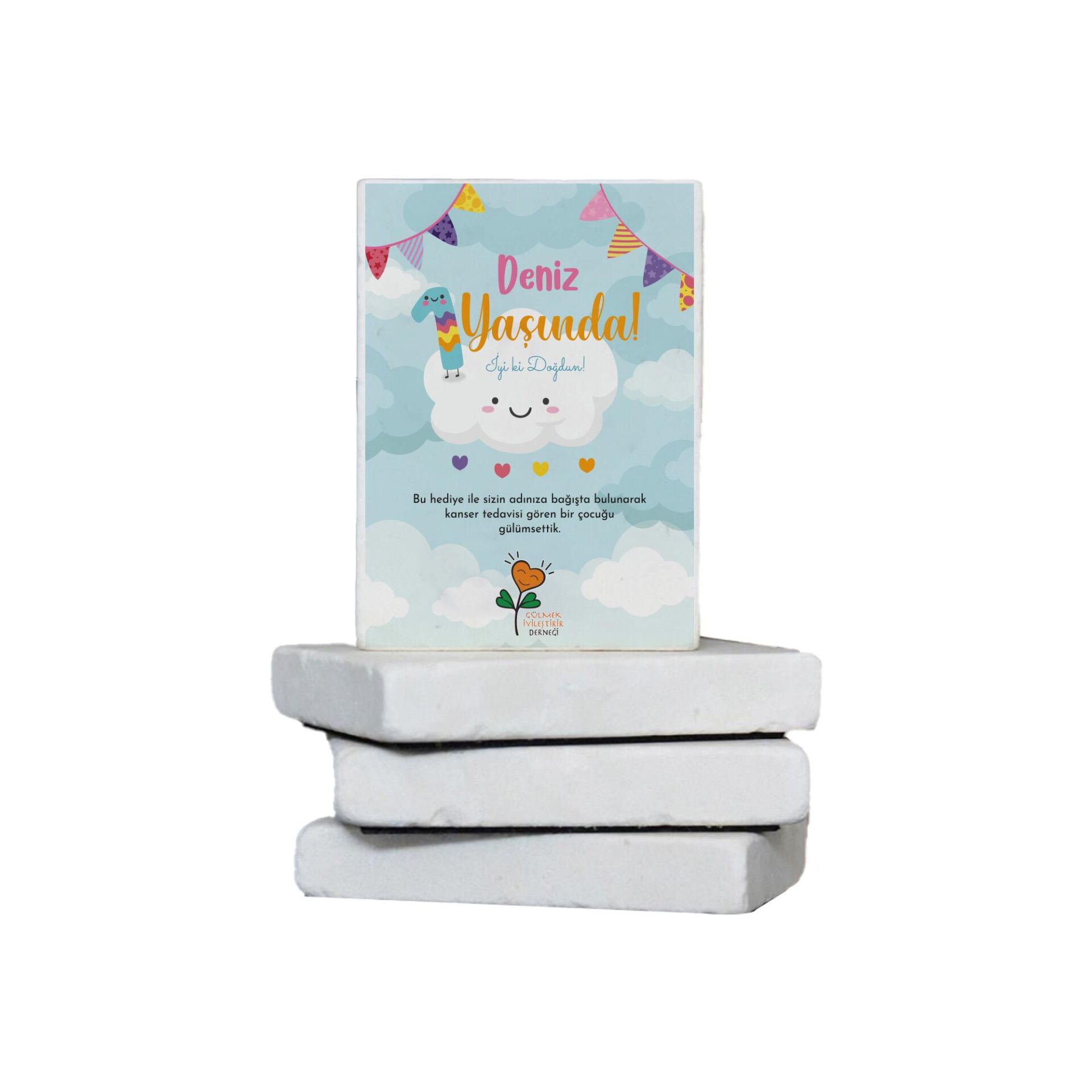 Doğum Günü Taş Magneti - Bulut