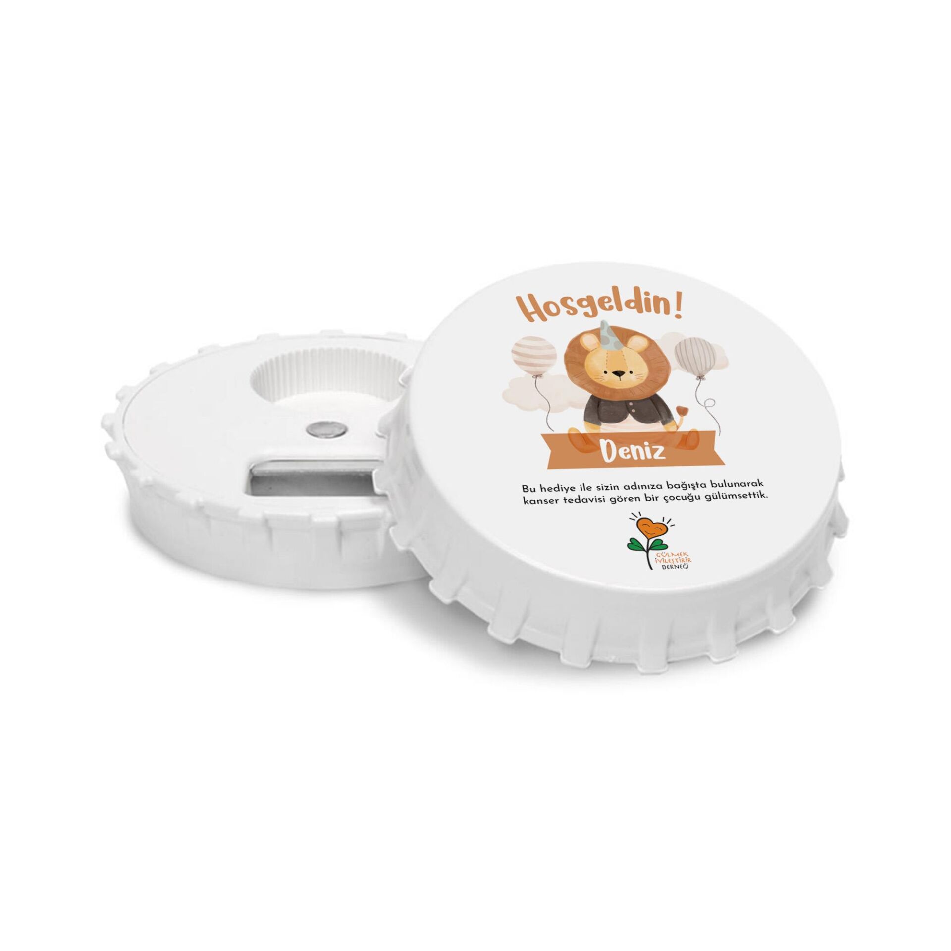 Hoş Geldin Bebek Açacak Magneti - Aslan